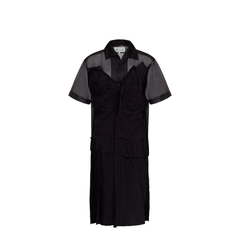 Black Mesh Design Dress