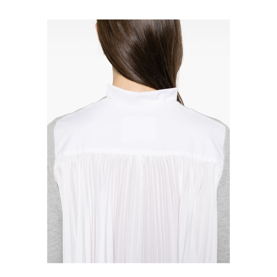 White V-Necked Cardigan