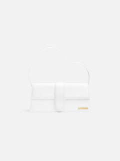 Jacquemus The Long Bambino Smooth Leather Structured Shoulder Bag White