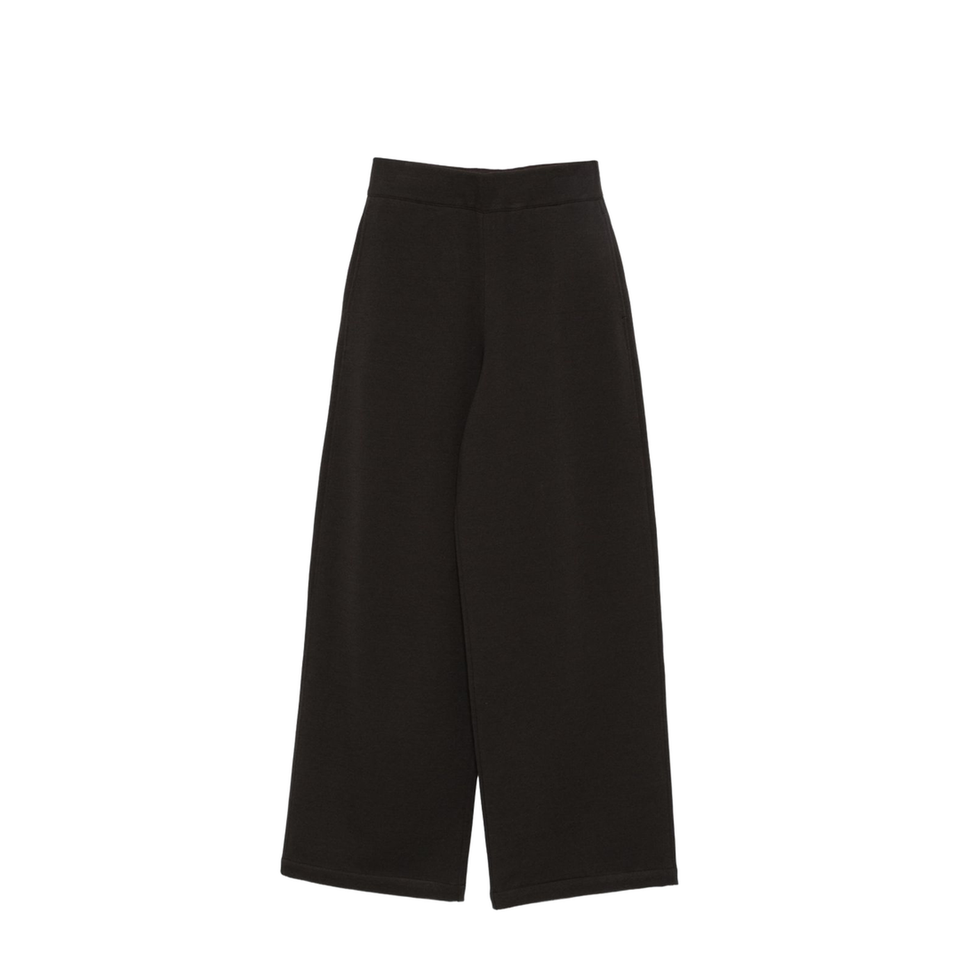 Dark Roast Wide Leg High Waist Trousers