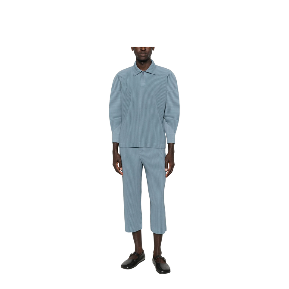 Pleated Design Cropped Pants