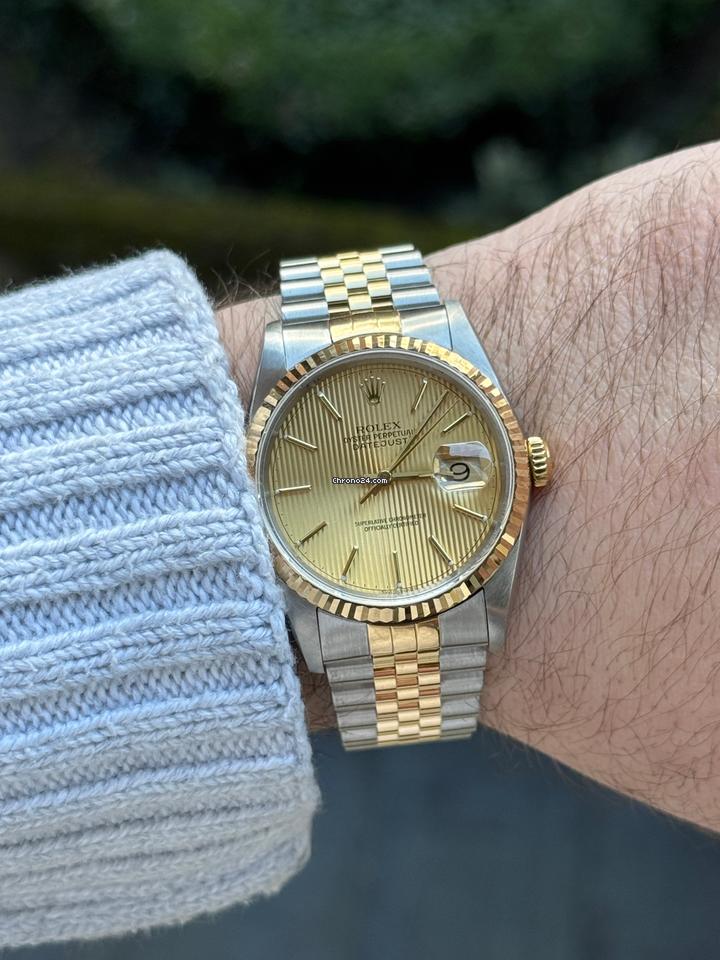 Rolex | Datejust | 16233 | Gold/Steel | 36 mm | Gold/Steel | Champagne | Automatic
