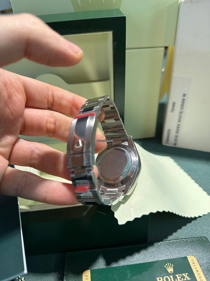 Rolex | Milgauss | ROLEX 116400GV FULL STICKERS MK1 FULL SET BLACK GREEN GLASS | Steel | 40 mm | Steel | Black | Automatic