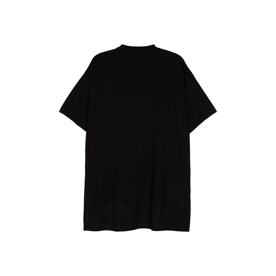 BALENCIAGA Metal BB Stencil Oversized Tee Vintaged Black (SS24)