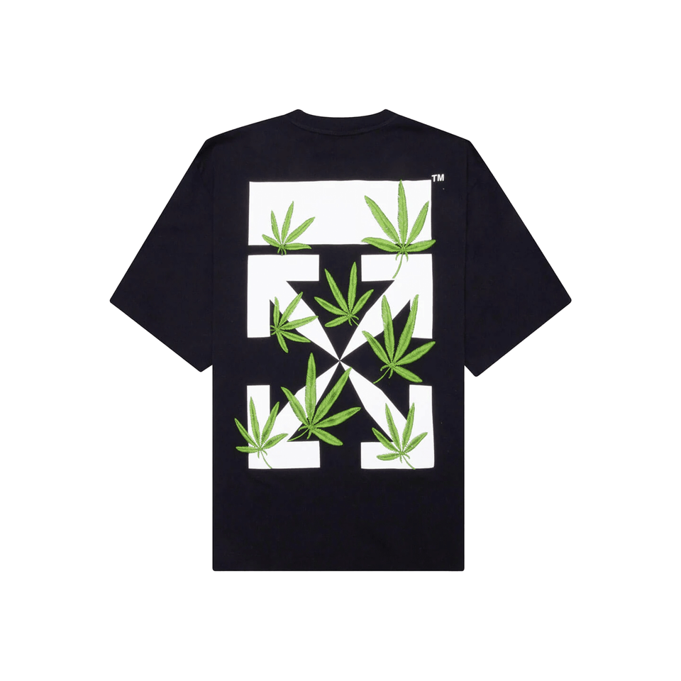 OFF-WHITE Weed Arrows Oversized Skate S/S Tee Black/Green (SS22)