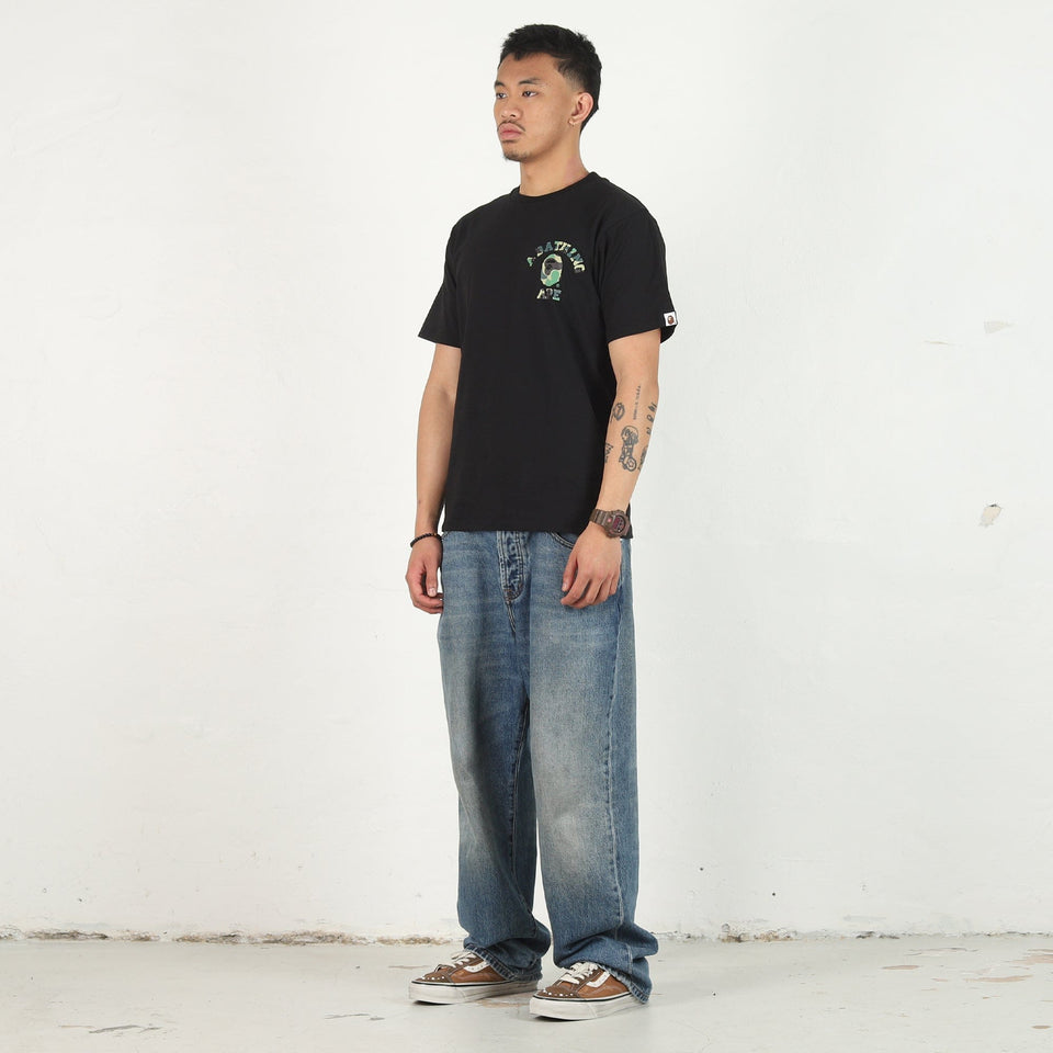 BAPE ABC Camo College Ats T-Shirt - Black/Green