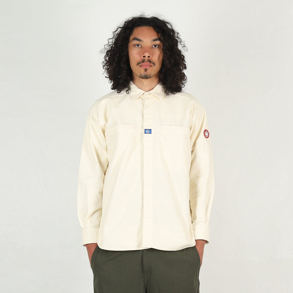 Cav Empt Brushed Cotton Design Big Shirt - White