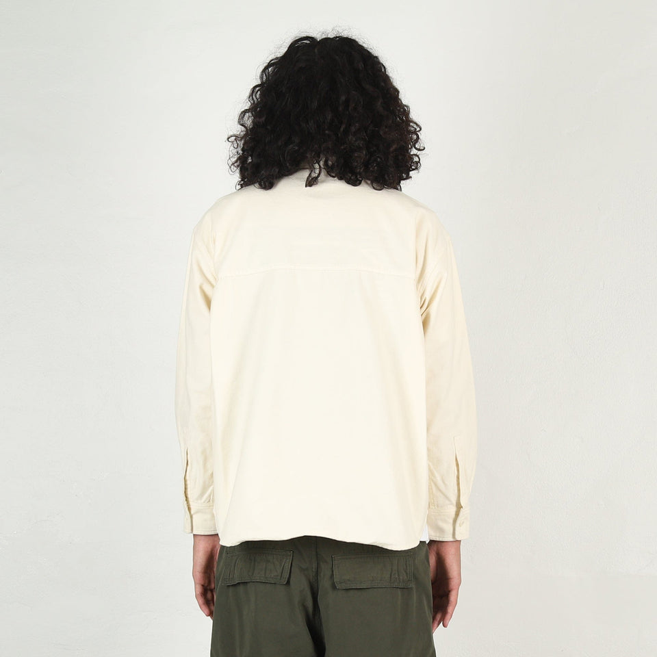 Cav Empt Brushed Cotton Design Big Shirt - White