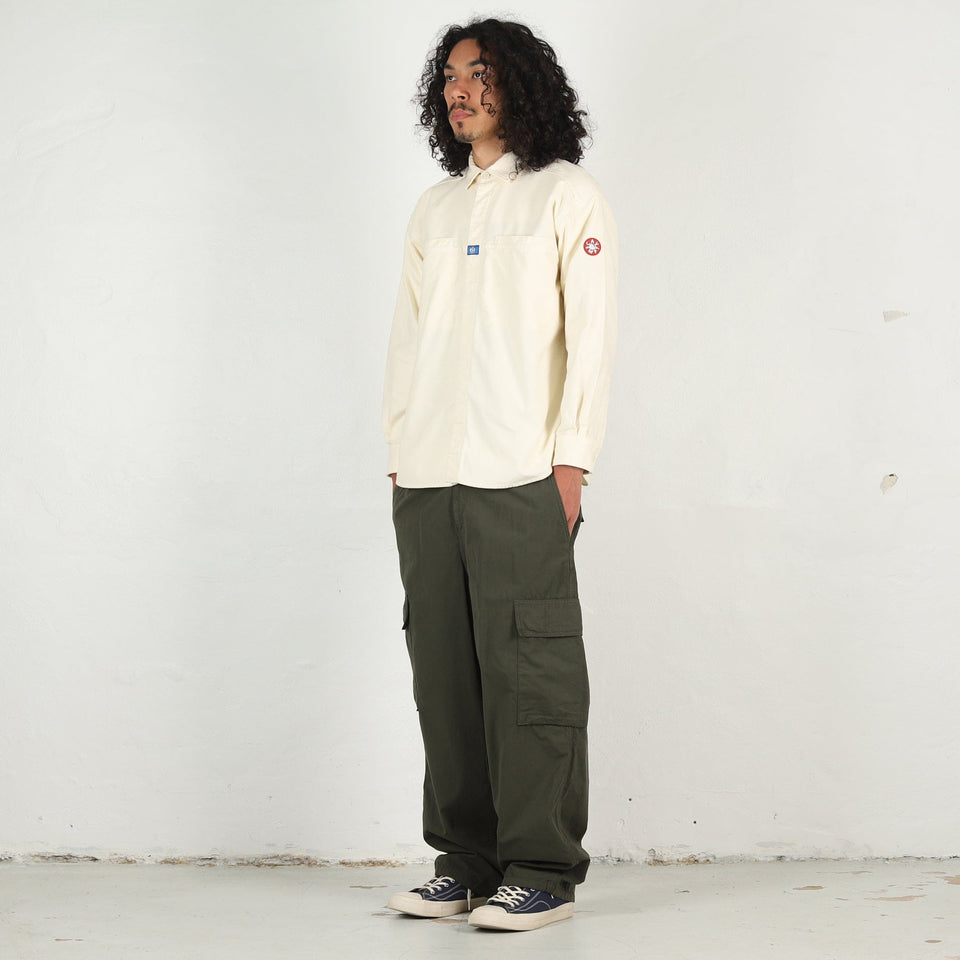 Cav Empt Brushed Cotton Design Big Shirt - White