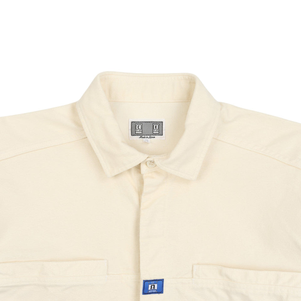 Cav Empt Brushed Cotton Design Big Shirt - White
