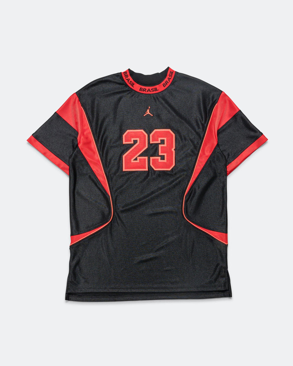 Air Jordan Womens Jordan Brooklyn T-Shirt Dress - Black/University Red