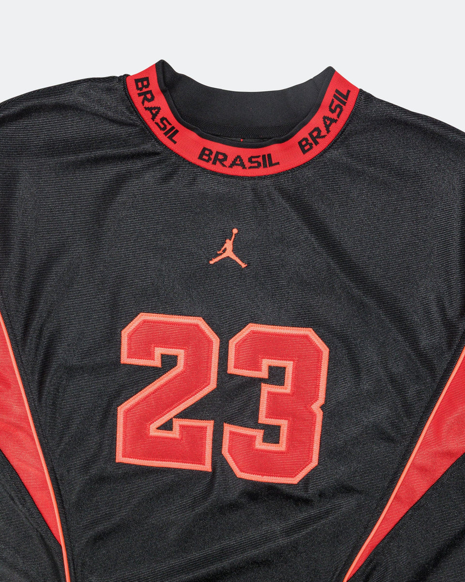 Air Jordan Womens Jordan Brooklyn T-Shirt Dress - Black/University Red