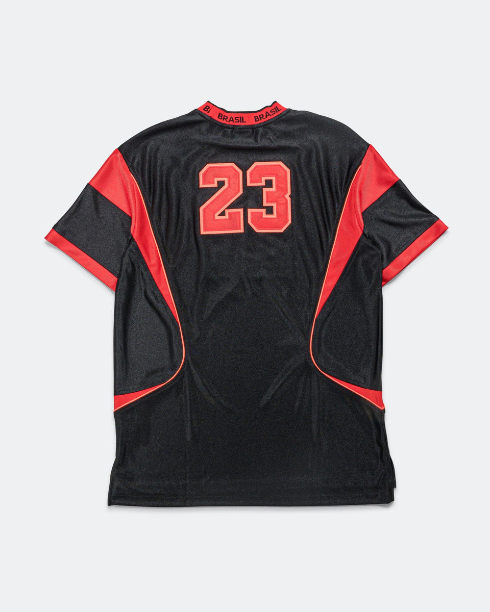 Air Jordan Womens Jordan Brooklyn T-Shirt Dress - Black/University Red