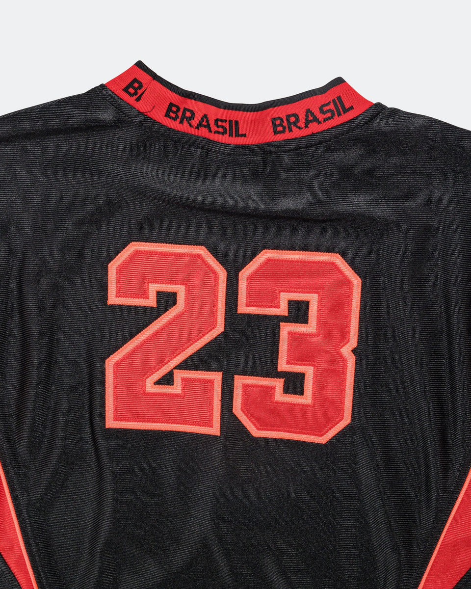 Air Jordan Womens Jordan Brooklyn T-Shirt Dress - Black/University Red