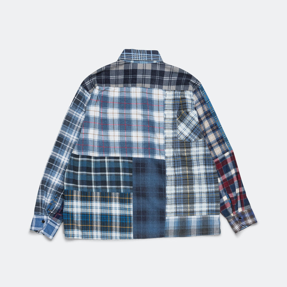 Needles Rebuild Flannel Straight Hem Shirt SS25 - Medium #1