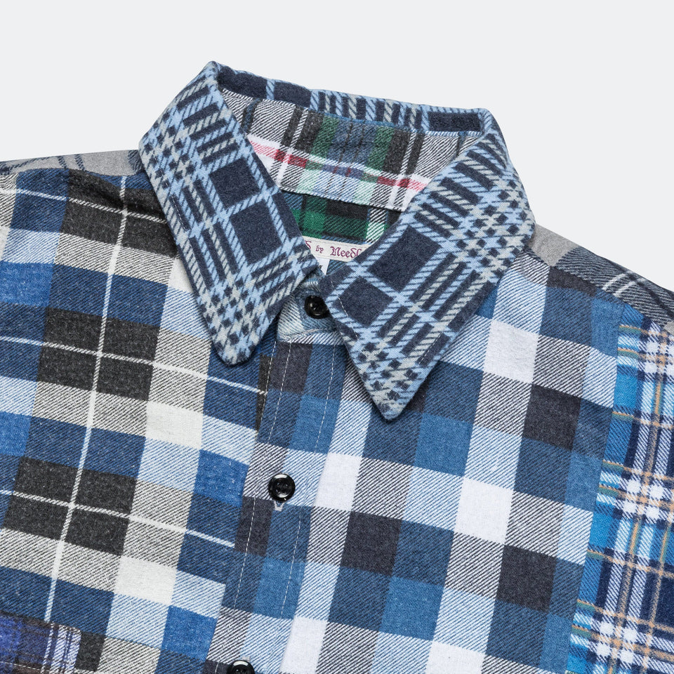 Needles Rebuild Flannel Straight Hem Shirt SS25 - Medium #1