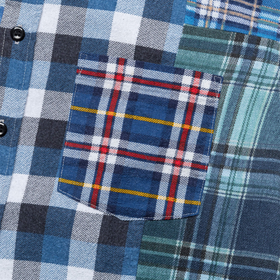 Needles Rebuild Flannel Straight Hem Shirt SS25 - Medium #1