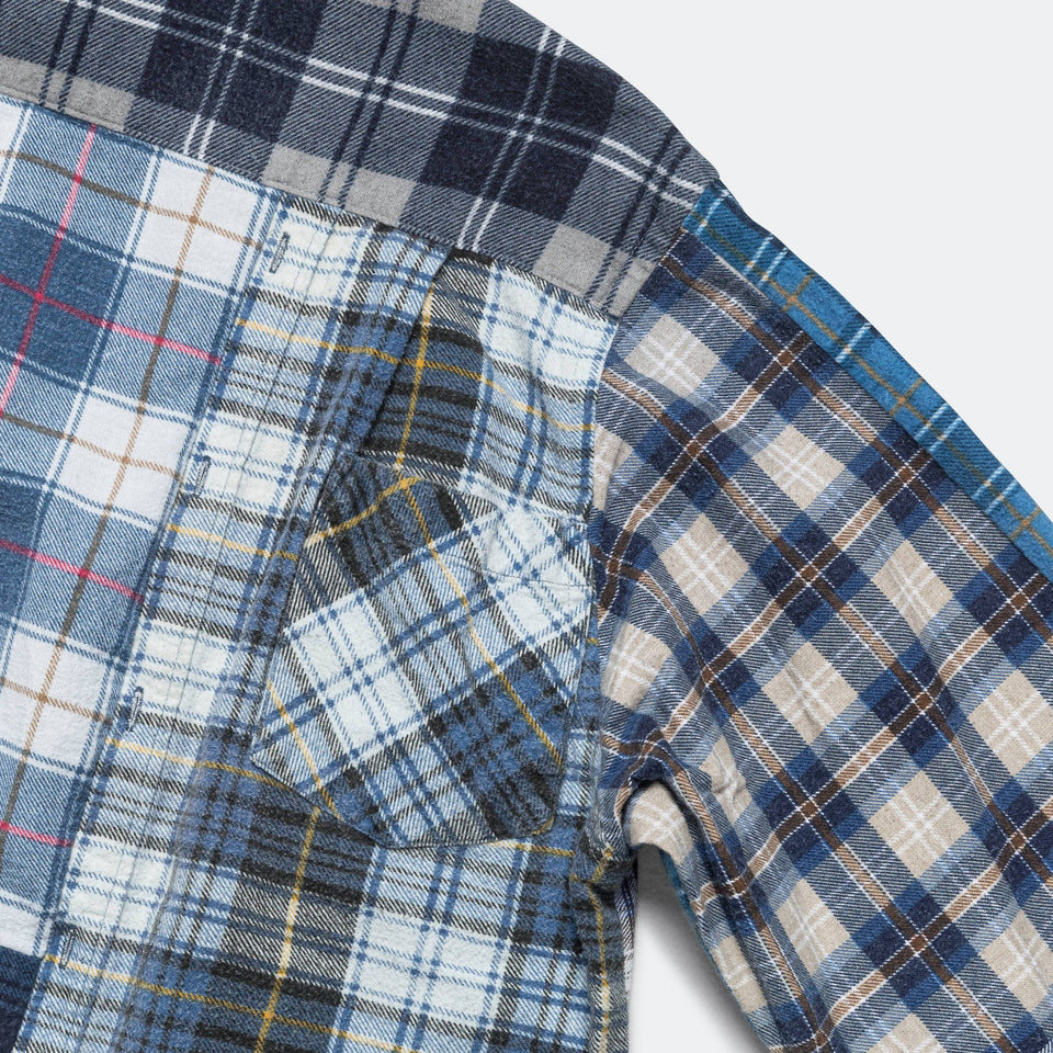 Needles Rebuild Flannel Straight Hem Shirt SS25 - Medium #1