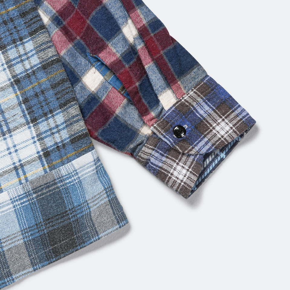 Needles Rebuild Flannel Straight Hem Shirt SS25 - Medium #1
