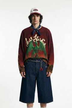 Emerald Dragon Full Sleeve Waffle T-Shirt