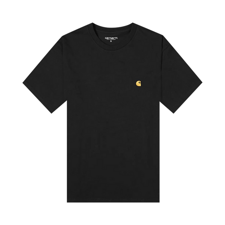 Carhartt WIP Shorts-Sleeve Chase T-Shirt Black/Gold