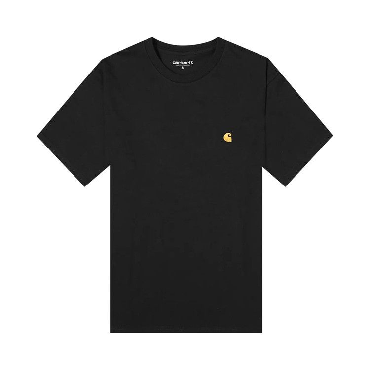 Carhartt WIP Shorts-Sleeve Chase T-Shirt Black/Gold