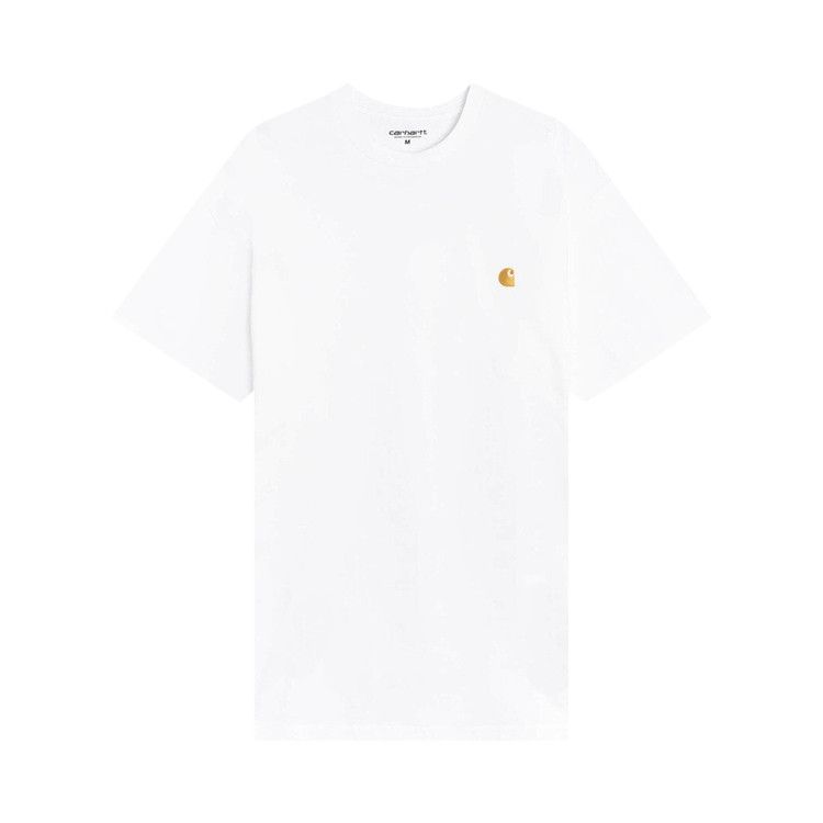 Carhartt WIP Shorts-Sleeve Chase T-Shirt White/Gold