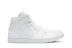 Air Jordan 1 Mid Triple White 2020