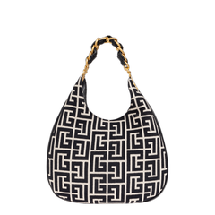 1945 Soft Hobo Large Monogrammed Jacquard Tote Bag