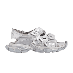Balenciaga Track Sandal Silver Metallic