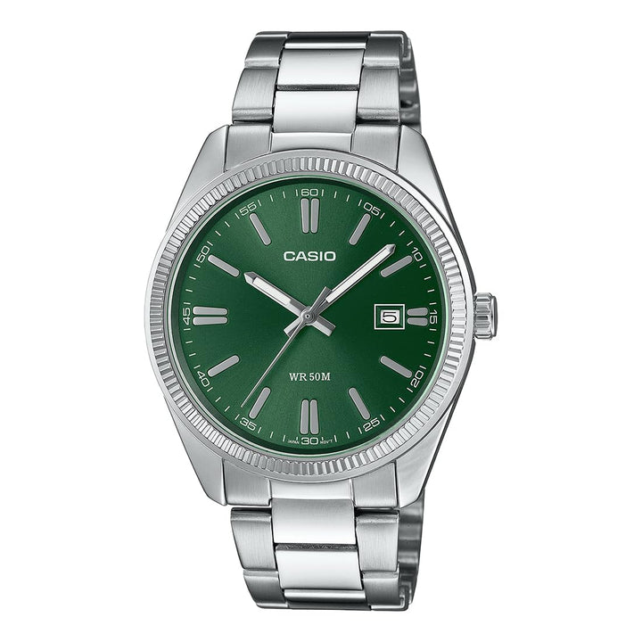 Casio Enticer Men Analog Green Dial Men MTP-1302PD-3AVEF