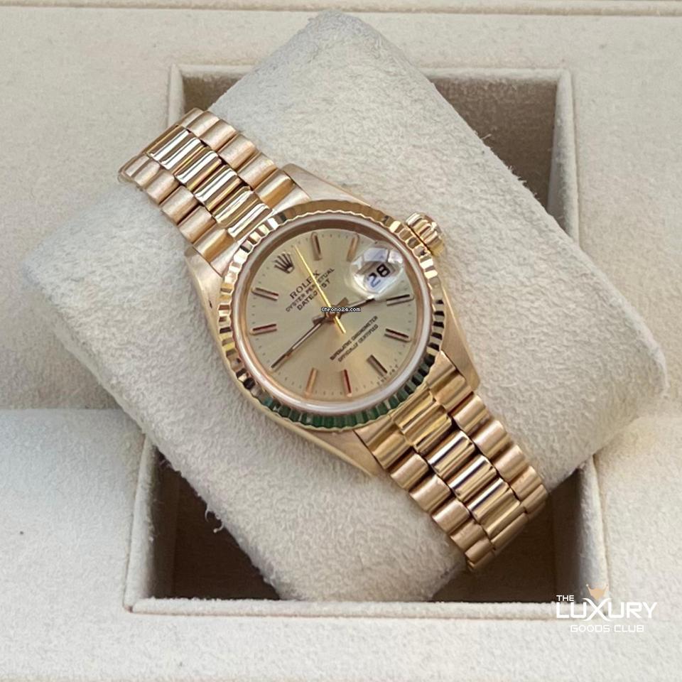 Rolex | Datejust | 69178 | Yellow gold | 26 mm | Yellow gold | Champagne | Automatic