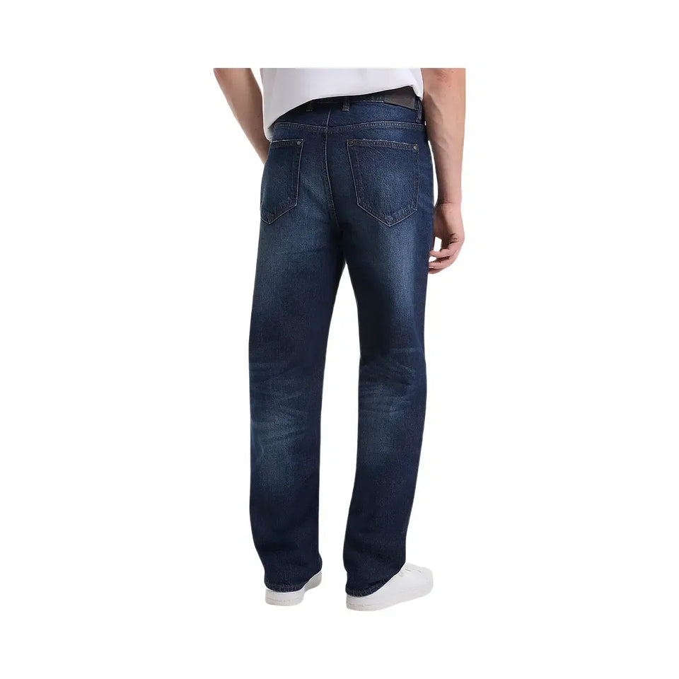 Michael Kors Finn Straight Fit Denim Jeans MID BLUE FADE WASH