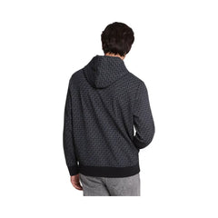 Michael Kors Signature Logo Cotton Blend Hoodie Black