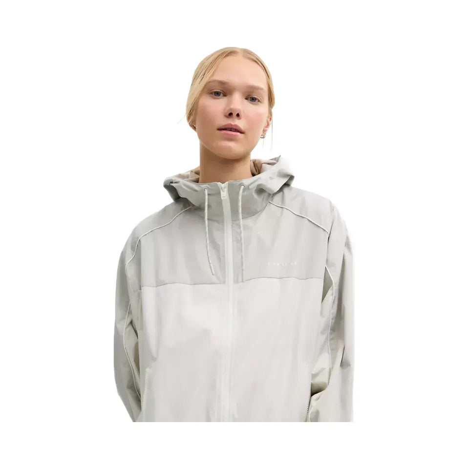 Coach Hooded Windbreaker in Dove Multi