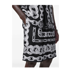 Silk Medusa Chains Bermuda Shorts