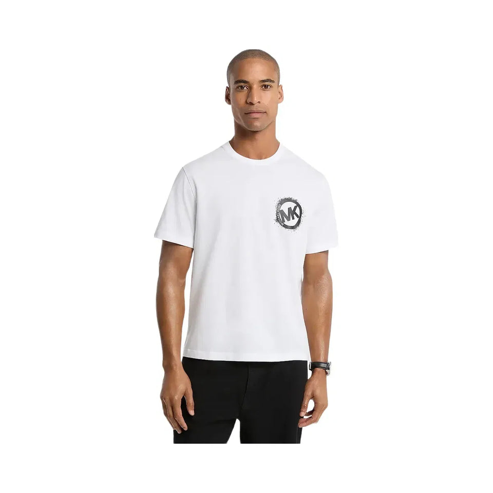 Michael Kors Graphic Logo Cotton Jersey T-Shirt WHITE