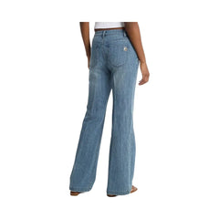 Michael Kors Pintuck Bootcut Stretch Denim Jeans DUSK BLUE WASH