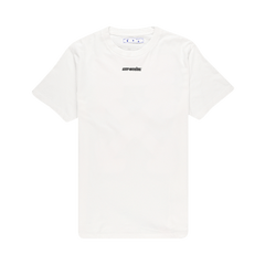Off-White Marker Shorts-Sleeve Slim T-Shirt White/Blue