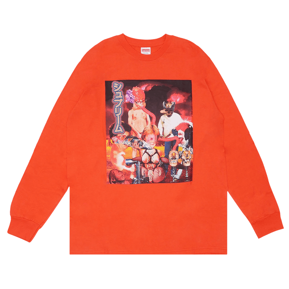 Supreme Sekintani La Norihiro Long-Sleeve T-Shirt Bright Orange