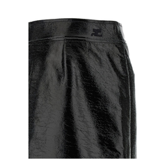 Vinyl Midi Skirt