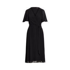 Belted Georgette dress
