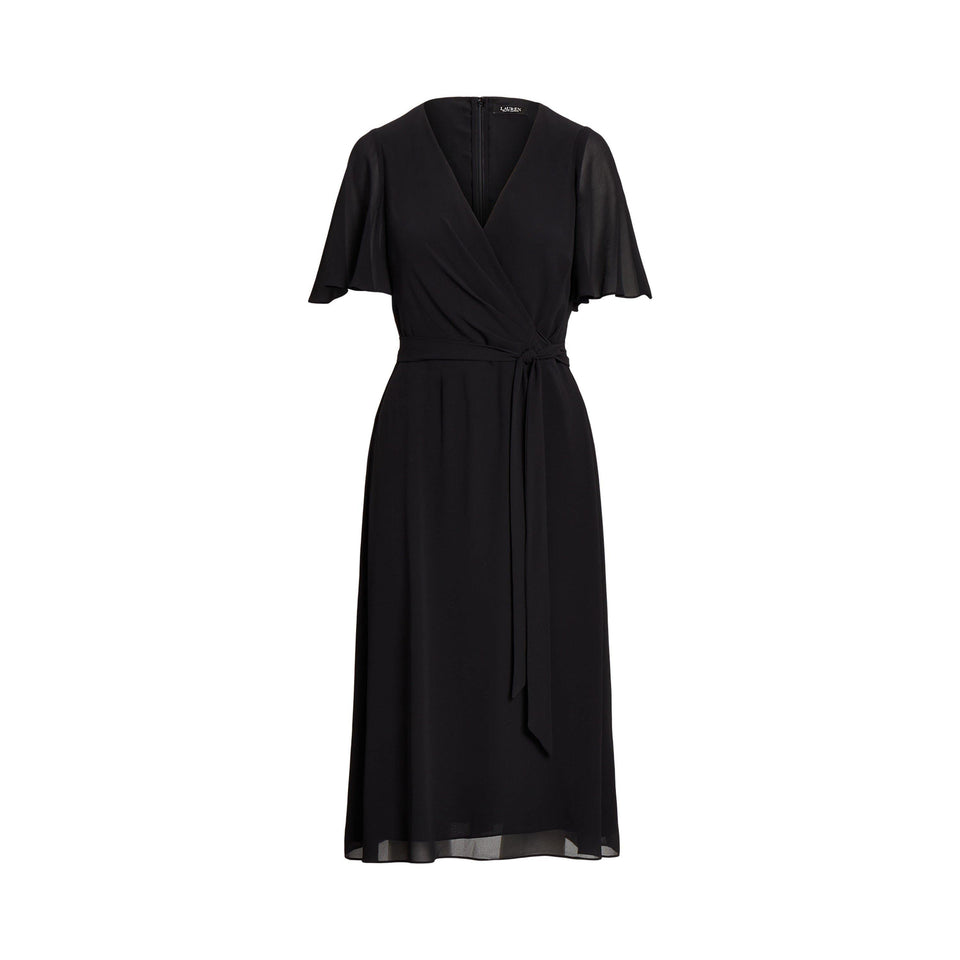 Belted Georgette dress