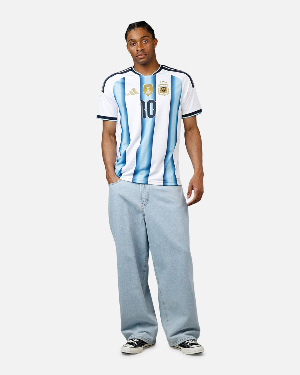 adidas Argentina Lionel Messi 26 Home Replica Jersey Black/Blue