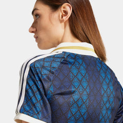 adidas Originals Retro Crop Polo Womens Short Sleeve Shirt (Black/Night Indigo)