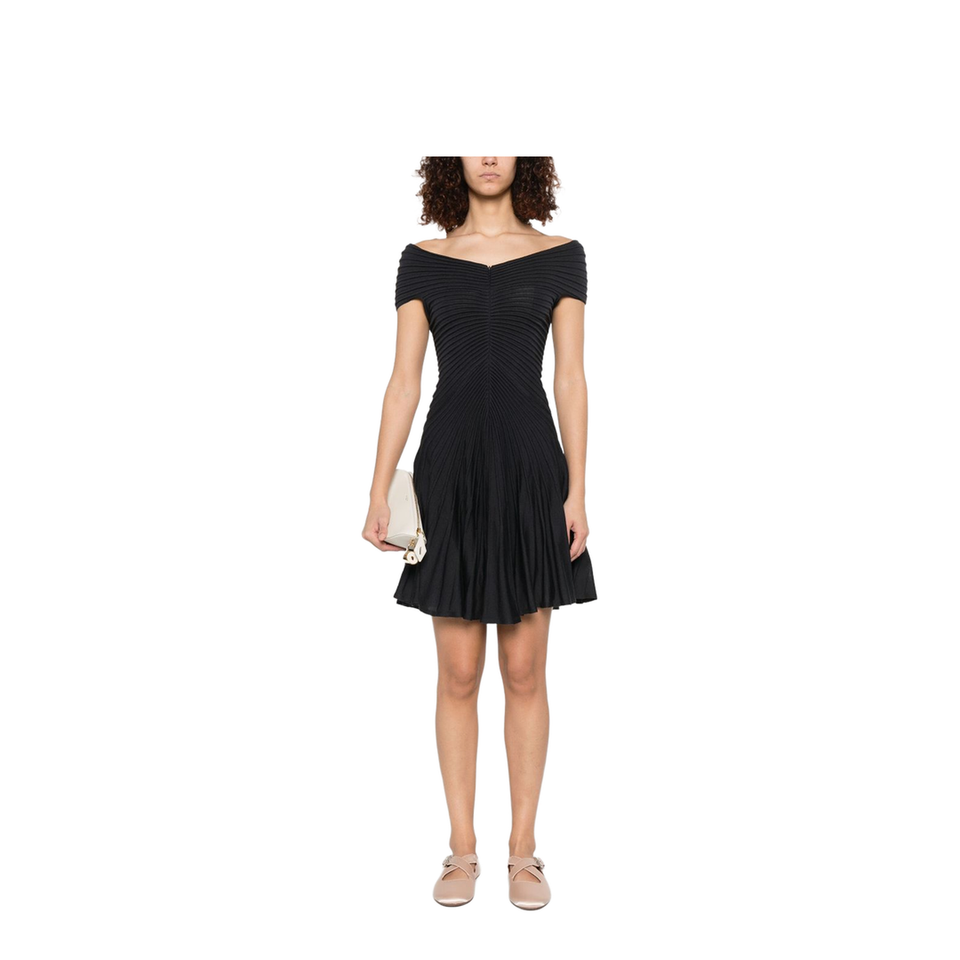 Textured Knit Mini Dress