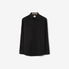 Burberry Slim Fit Stretch Cotton Shirt black