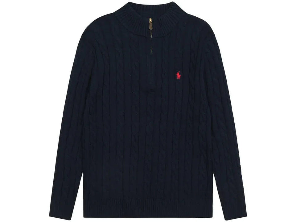 Polo Ralph Lauren Cable Knit Sweater navy blue