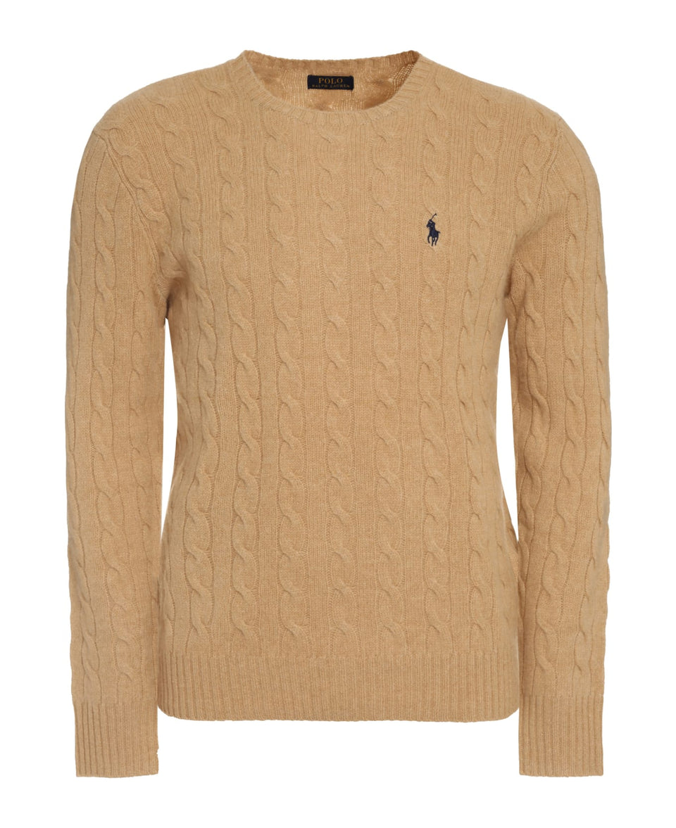 Polo Ralph Lauren Camel Cable Knit Sweater