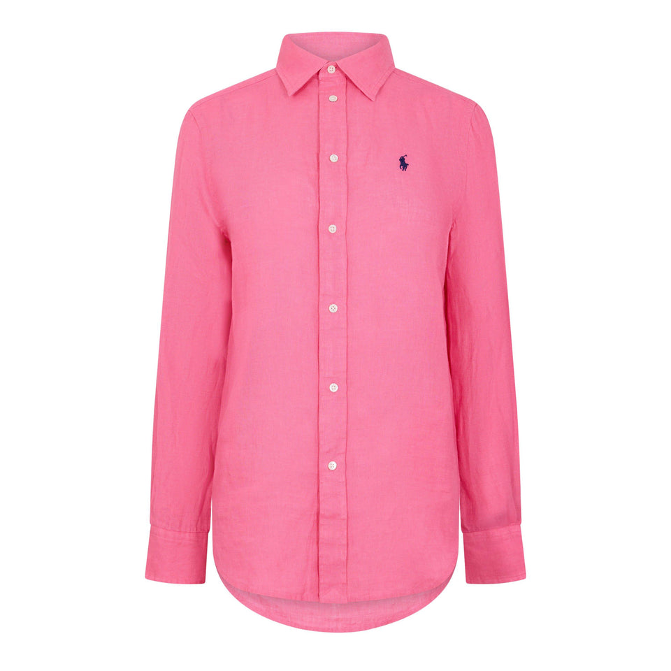 Linen Long Sleeve Oxford Shirt